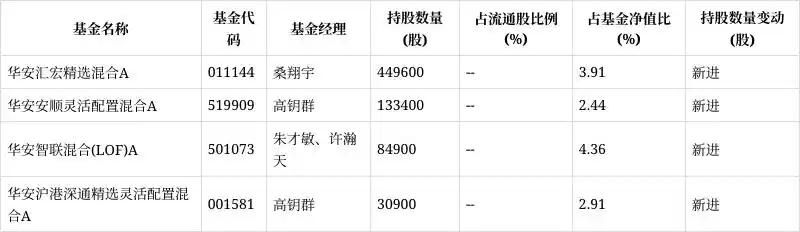 江波龙股票分析_鑫昌龙新材料股票行情_华安基金重仓股